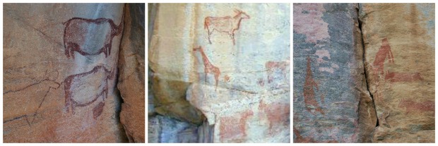 Tsodilo rotstekeningen collage