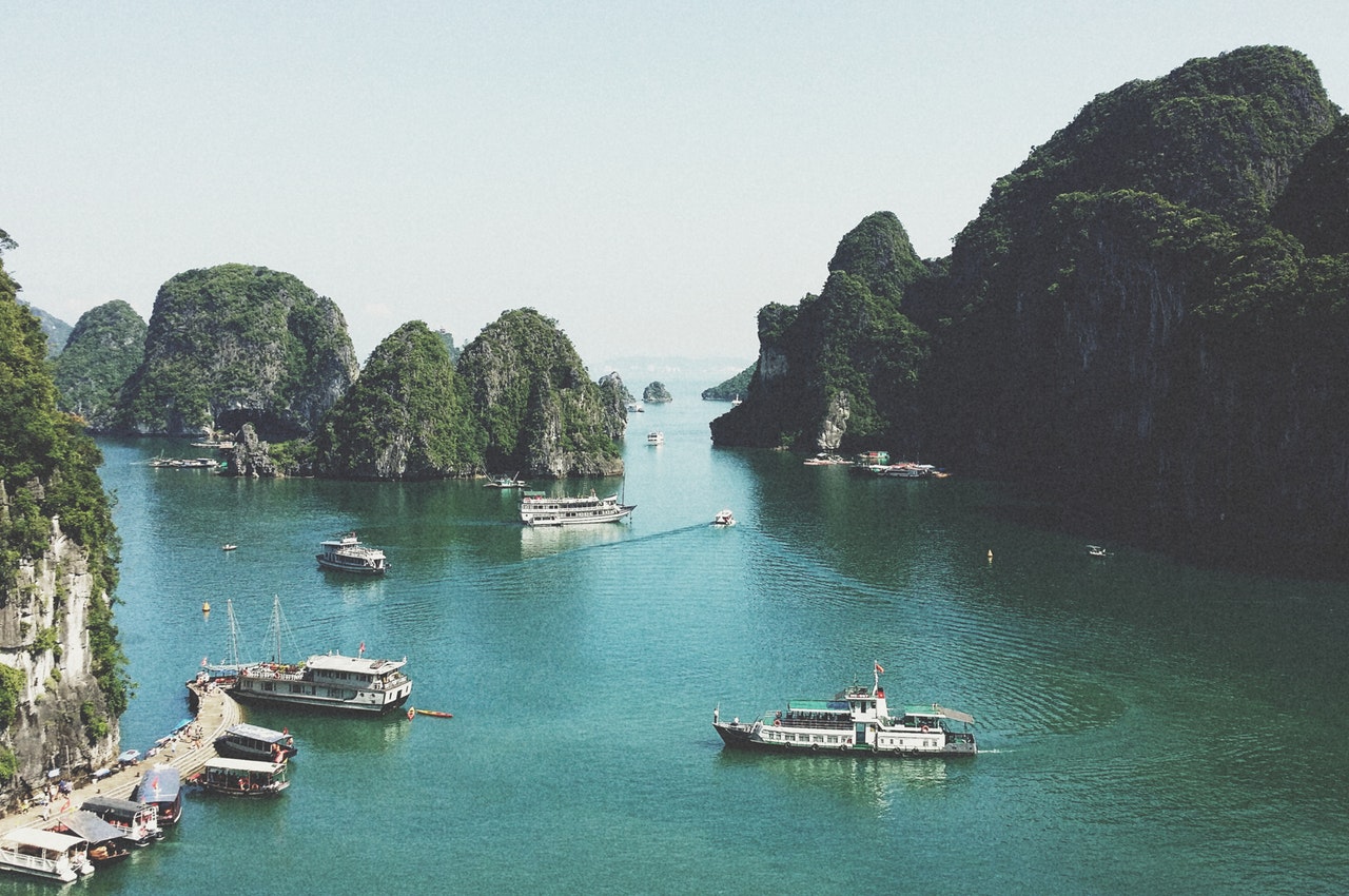 water in ha long bay